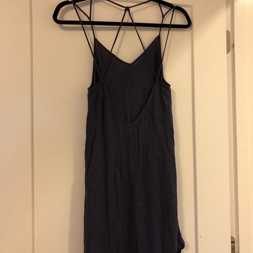 free people navy maxi dress